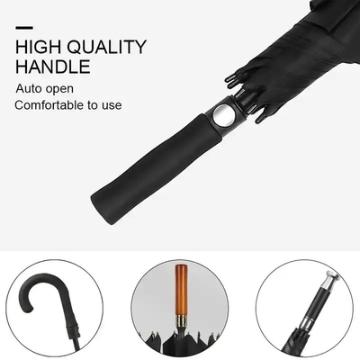 Windproof Custom Capsula pieghevole Ombrello di lusso con stampa del logo per 27 pollici 8k
