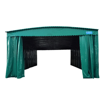 Cornice in acciaio galvanizzato Push and Pull Folding Garage Carport per lavaggio di auto impermeabile