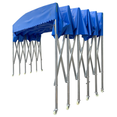 Cornice in acciaio galvanizzato Push and Pull Folding Garage Carport per lavaggio di auto impermeabile