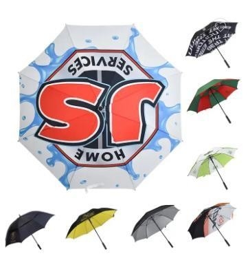 14mm Aft Windproof Custom Logo Golf Umbrella per la promozione e Big Travel Paraguas