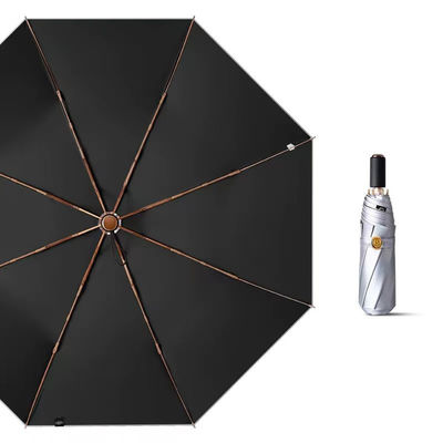 3 ombrello in titanio d' argento pieghevole per regali aziendali protezione UV portatile resistente