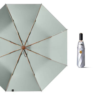 3 ombrello in titanio d' argento pieghevole per regali aziendali protezione UV portatile resistente