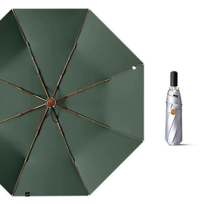 3 ombrello in titanio d' argento pieghevole per regali aziendali protezione UV portatile resistente