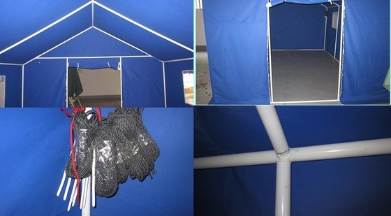 Tenda da campeggio con tubo galvanizzato spessito per il personale di costruzione nel sito di soccorso in caso di catastrofe