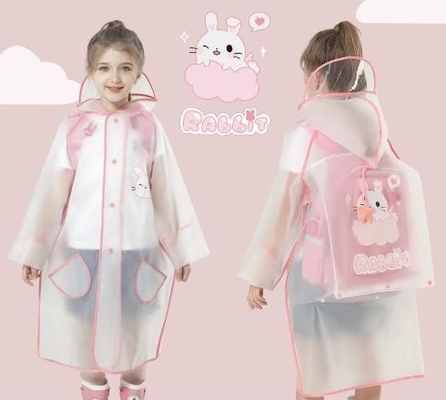 Cappotto da pioggia da un pezzo per bambini in tessuto EVA 100% ideale per viaggi e attività all'aria aperta