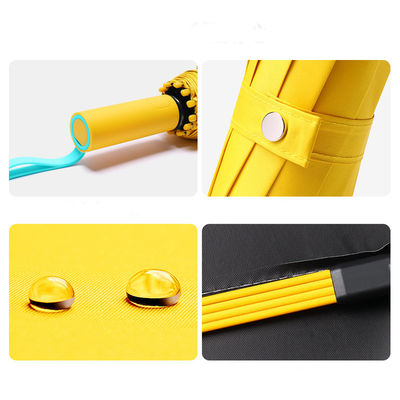 Protezione UV 72 costole 3 ombrelloni pieghevoli con colori contrastanti e logo personalizzato