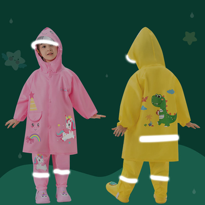 2023 Scuola elementare Pantalone da pioggia per bambini Asilo Poncho Ragazzi e ragazze Abito impermeabile