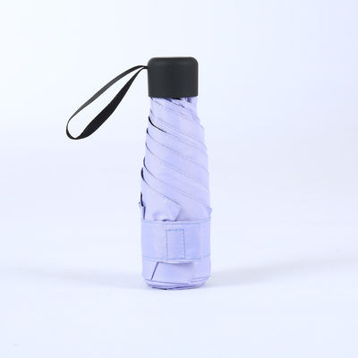 Doni d'affari ombrello nero telescopico popolare con albero in acciaio 5 volte mini tasca UV