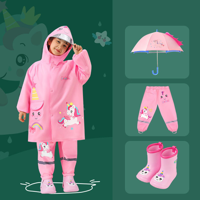 Cartone animato Mantello da pioggia per bambini Materiale Oxford Colore personalizzato