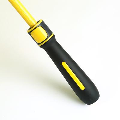 Ombrello da golf a fibra dritta da 30 pollici con controllo semiautomatico e maniglia a colori