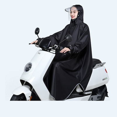 Semplicemente elegante uomo e donna bici elettrica Poncho in 100% poliestere Pongee