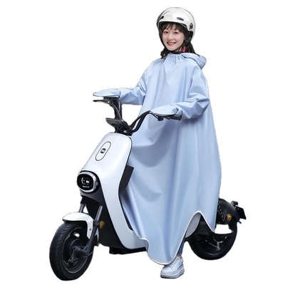 Semplicemente elegante uomo e donna bici elettrica Poncho in 100% poliestere Pongee