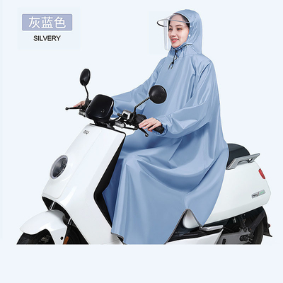 Semplicemente elegante uomo e donna bici elettrica Poncho in 100% poliestere Pongee