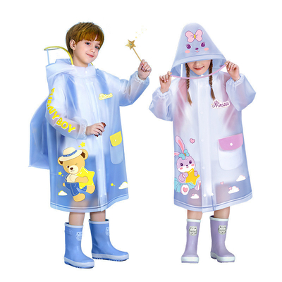 EVA non usa e getta impermeabile per bambini e studenti Poncho per bambini per studenti