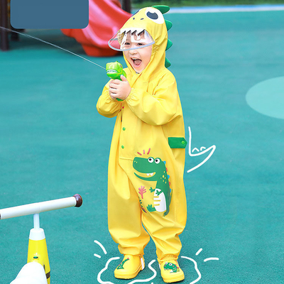 Giardini d'infanzia attrezzatura per la pioggia per bambini con animazione di dinosauri Stampa per attività all'aperto