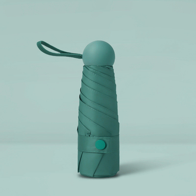 Ombrello a cinque pieghe ombrello solare per donna ombrello trasparente portatile ombrello vinile ombrello capsula solare