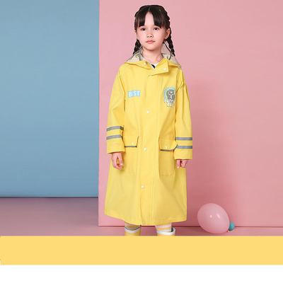 Abbigliamento per la pioggia per escursioni all'aperto Bambini poliestere cartone animato impermeabile in un pezzo con logo personalizzato
