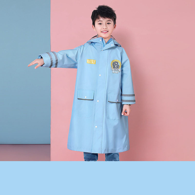 Abbigliamento per la pioggia per escursioni all'aperto Bambini poliestere cartone animato impermeabile in un pezzo con logo personalizzato