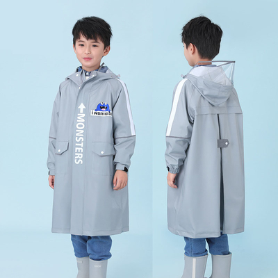 Stampa di logo personalizzato Mantello da pioggia per bambini per ragazzi e ragazze Abbigliamento scolastico
