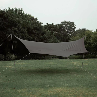 Tenda per campeggio a tela in alluminio UPF 50 Canopy Rifugio solare Portatile Grande spiaggia da picnic