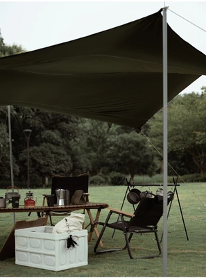 Tenda per campeggio a tela in alluminio UPF 50 Canopy Rifugio solare Portatile Grande spiaggia da picnic