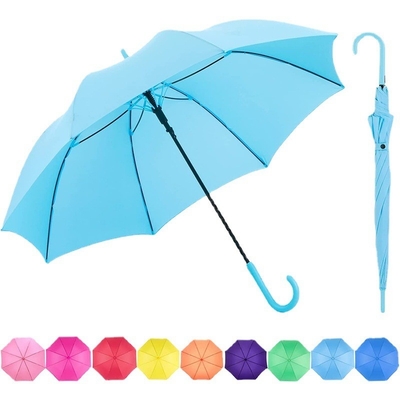 Full Fiber Customized Integrated Bending Handle Golf Umbrella Pubblicità aperta automatica
