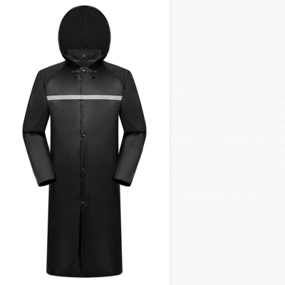 Uomini e donne Protezione del lavoro Stoffa Oxford Mantello da pioggia riflettente lungo con logo personalizzato