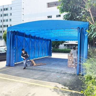 Tenda di campeggio in PVC stampata su misura per protezione solare all'aperto e erbacce in condizioni di vento