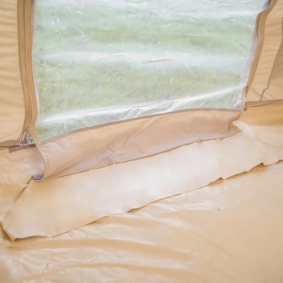 Campeggio all'aria aperta Tenda a galleria gonfiabile con pompa in design portatile bianco