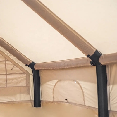 Campeggio all'aria aperta Tenda a galleria gonfiabile con pompa in design portatile bianco
