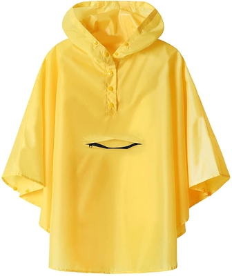 Mantello da pioggia in poliestere Cartone animato Ragazzi e ragazze carini Viaggio a scuola Abbigliamento da pioggia con borsa Bit Poncho