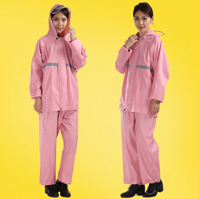 Set impermeabile per adulti impermeabile spessito per guida all'aria aperta Poncho a colori solidi