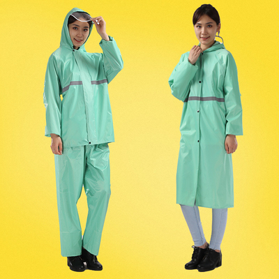 Set impermeabile per adulti impermeabile spessito per guida all'aria aperta Poncho a colori solidi