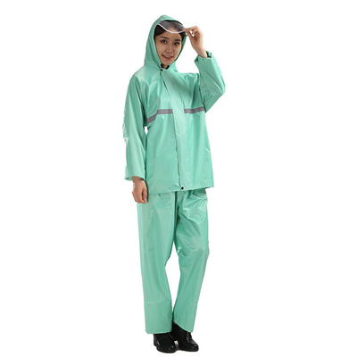 Set impermeabile per adulti impermeabile spessito per guida all'aria aperta Poncho a colori solidi