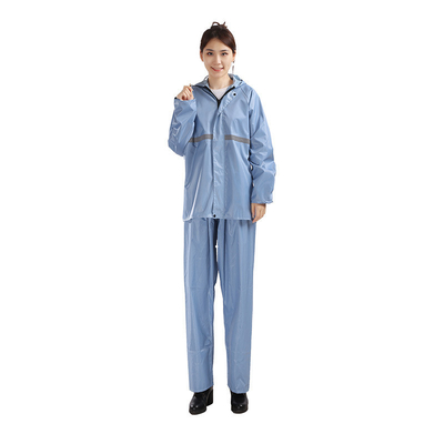 Set impermeabile per adulti impermeabile spessito per guida all'aria aperta Poncho a colori solidi