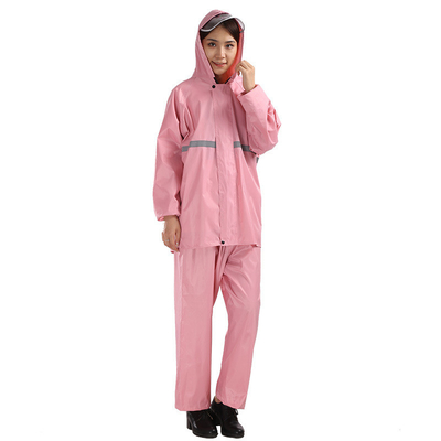 Set impermeabile per adulti impermeabile spessito per guida all'aria aperta Poncho a colori solidi