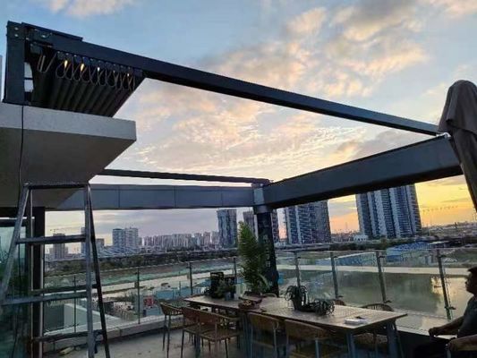 Controllo a distanza Operazione Canopy elettrico per grandi alluvioni Sala tenda mobile di stoccaggio