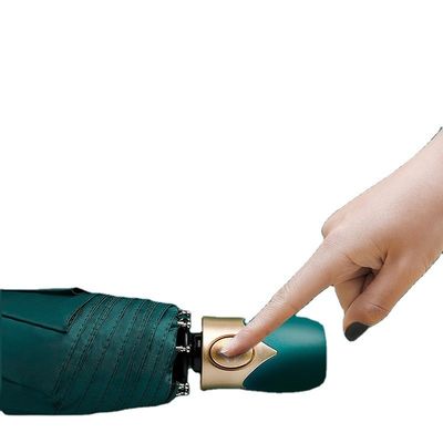 Stile di design minimalista ombrello automatico a tre pieghe per la stampa del logo pubblicitario