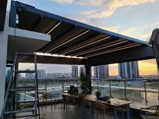 Controllo a distanza Operazione Canopy elettrico per grandi alluvioni Sala tenda mobile di stoccaggio