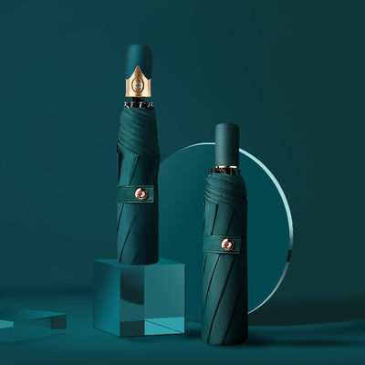 Stile di design minimalista ombrello automatico a tre pieghe per la stampa del logo pubblicitario