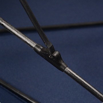 Poliestere con alluminio di metallo rivestito di nero, manico lungo, paracadute da golf a palo retto per le imprese