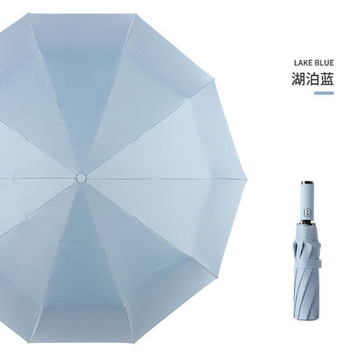 Grande ombrello a doppio osso per uomini d'affari con maniglia di miglio e tessuto di nylon 190T