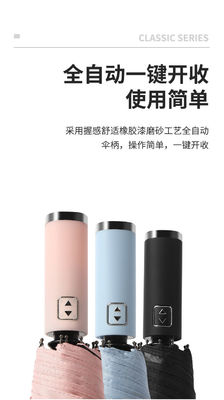 Grande ombrello a doppio osso per uomini d'affari con maniglia di miglio e tessuto di nylon 190T