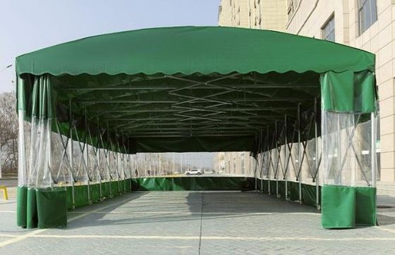 Canopio telescopico per grandi attività del sito mobile Push Rapong Stampa su misura