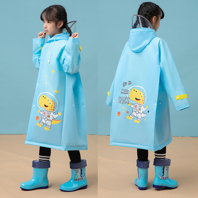 Giorno di pioggia imperdibile Cappotto da pioggia EVA per bambini con disegno di animazione e copertura completa del corpo