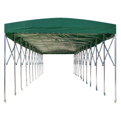 Tenda per braccio a baldacchino pieghevole all'aperto con telone retrattile automatico e grande spazio di stoccaggio