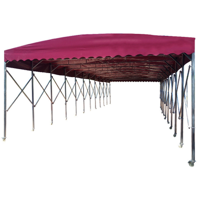 Tenda per braccio a baldacchino pieghevole all'aperto con telone retrattile automatico e grande spazio di stoccaggio