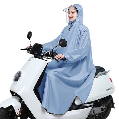 Adulti Cappotto da pioggia lungo Oxford Moda singola Adatta a biciclette elettriche e moto