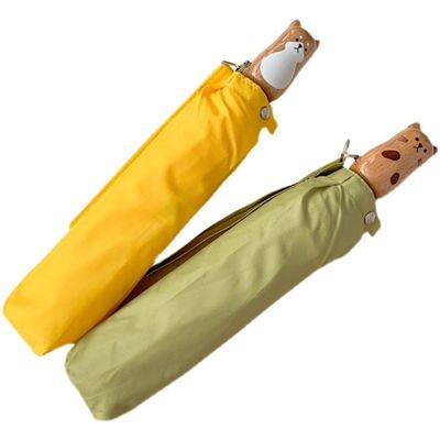 Diametro aperto 98cm stile giapponese ombrello gatto Shiba Inu Disegno con protezione UV