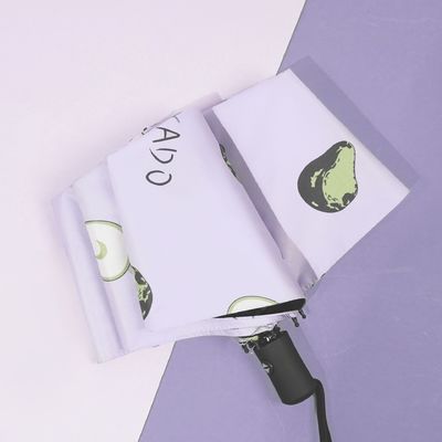 Acciaio di metallo Sunny Rain Creativo ombrello solare con logo stampato e controllo manuale